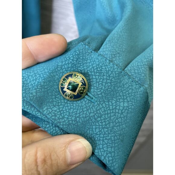 Vintage Tanner Dress Womens 6 Belted Long Sleeve Shirt Dress Pockets USA 80s - Picture 10 of 11